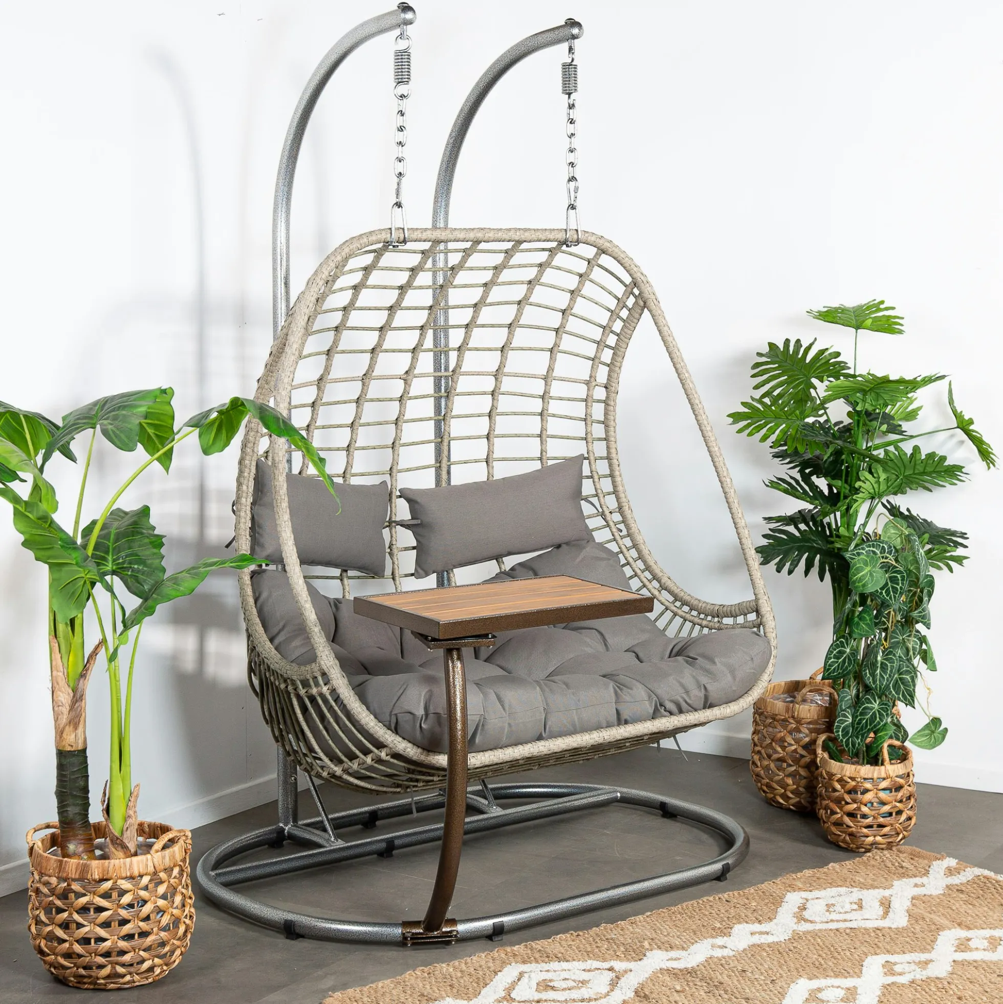 Table d'appoint pour fauteuil suspendu naturel SOUTH BEACH