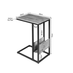 Table d'appoint pour ordinateur H. 72 cm ALMA