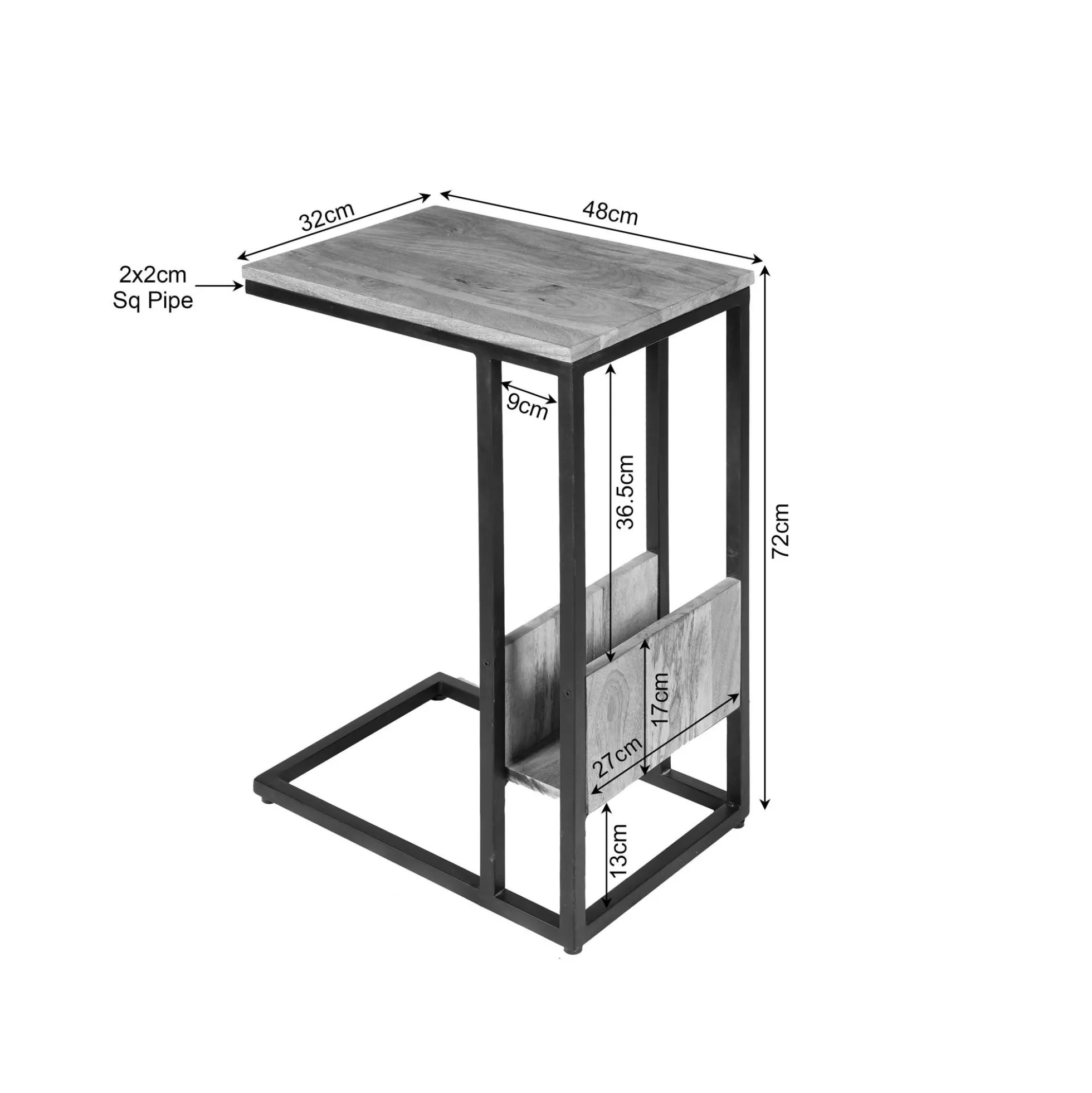 Table d'appoint pour ordinateur H. 72 cm ALMA