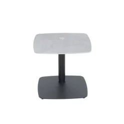 Table d'appoint réglable en céramique grise marbrée LUGANO