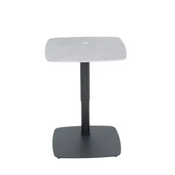 Table d'appoint réglable en céramique grise marbrée LUGANO