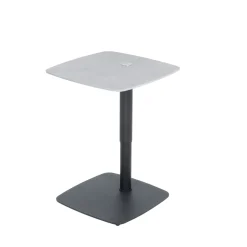 Table d'appoint réglable en céramique grise marbrée LUGANO