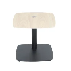 Table d'appoint réglable en céramique effet chêne LUGANO