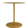 Table d'appoint ronde en acier marron CASTILLE