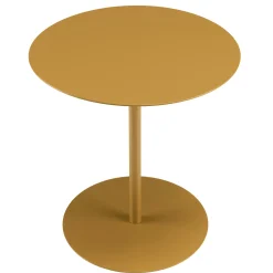 Table d'appoint ronde en acier marron CASTILLE
