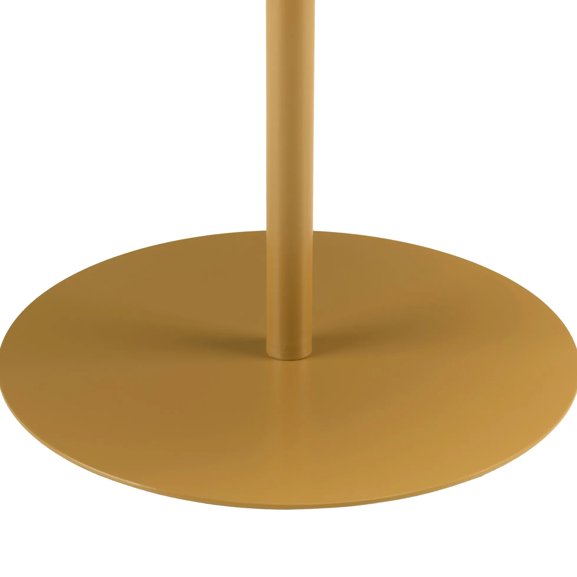 Table d'appoint ronde en acier marron CASTILLE