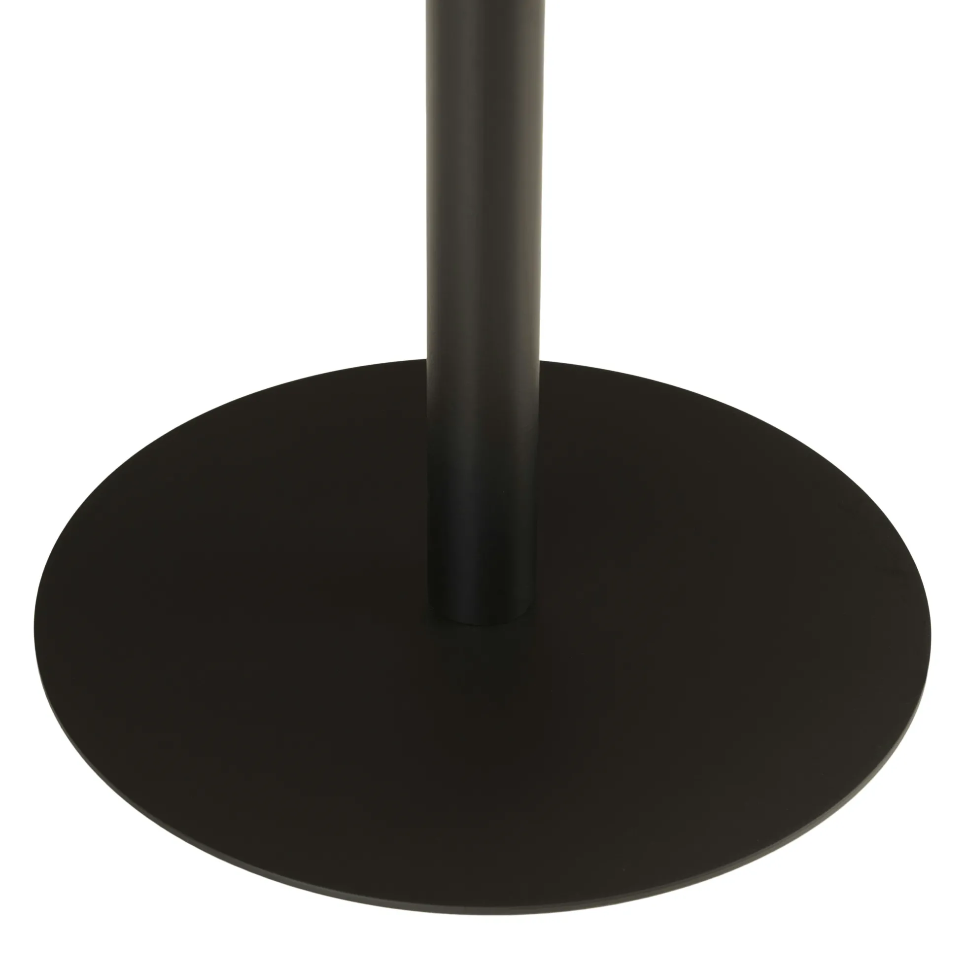Table d'appoint ronde en bois couleur naturelle pied noir CASTILLE