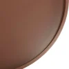 Table d'appoint ronde en bois peint terracotta CASTILLE