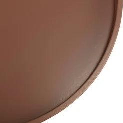 Table d'appoint ronde en bois peint terracotta CASTILLE