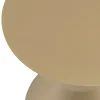 Table d'appoint ronde en bois peint taupe D35cm CASTILLE