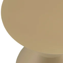 Table d'appoint ronde en bois peint taupe D35cm CASTILLE