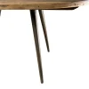 Table d'appoint ronde teck recyclé métal GM SWING