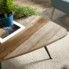 Table d'appoint triangulaire teck recyclé GM SWING