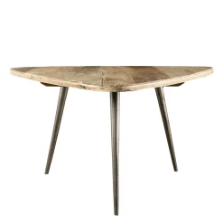 Table d'appoint triangulaire teck recyclé GM SWING