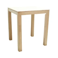 Table de Bar carrée Hévéa 85x85x105cm HELENA