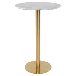 Table de bar ronde aspect marbre ø70 cm TORANO