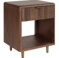Table de chevet bois recyclé brun QUEENSTOWN