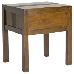 Table de chevet bois style rétro GALA