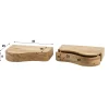 Table de chevet bois – 1 tiroir, organique (lot de 2) MELBOURNE