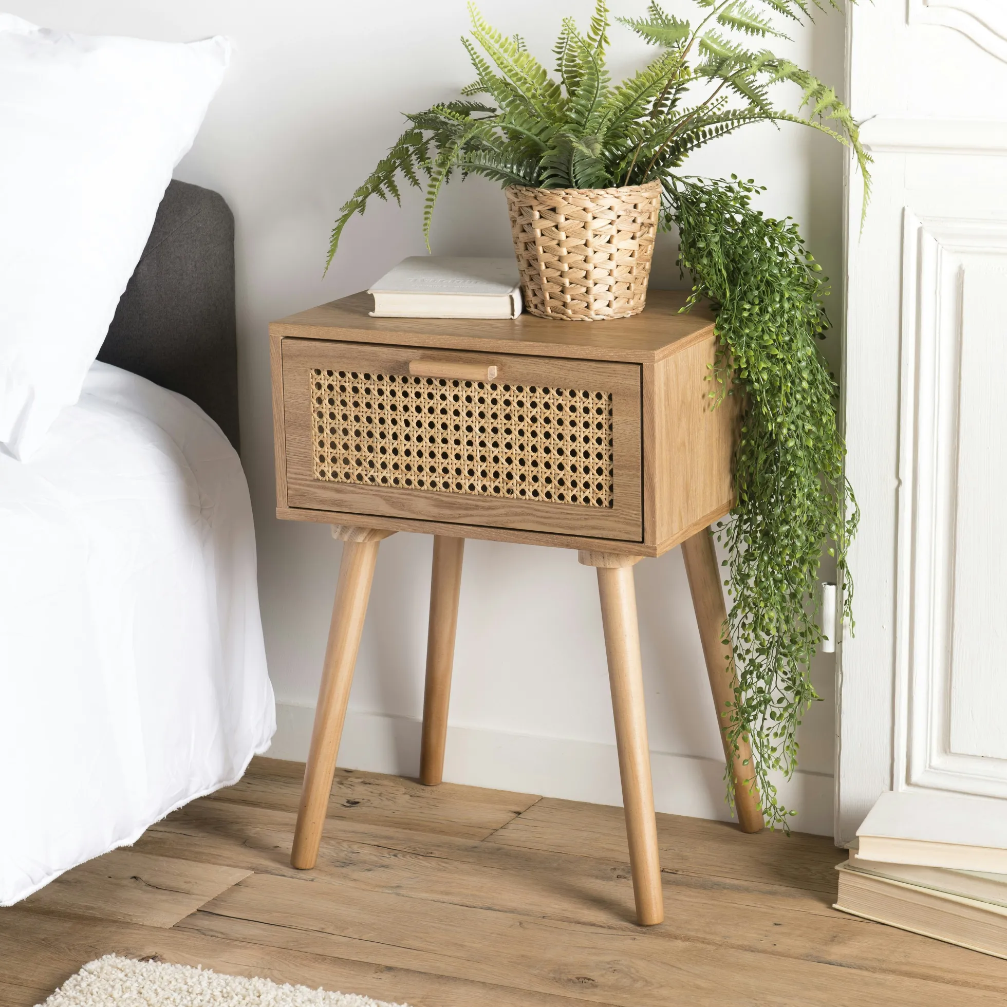 Table de chevet cannage ALGA