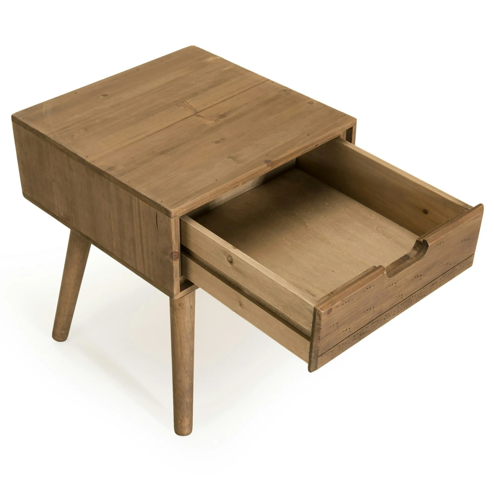 Table de chevet en bois de sapin 1 tiroir LIMA