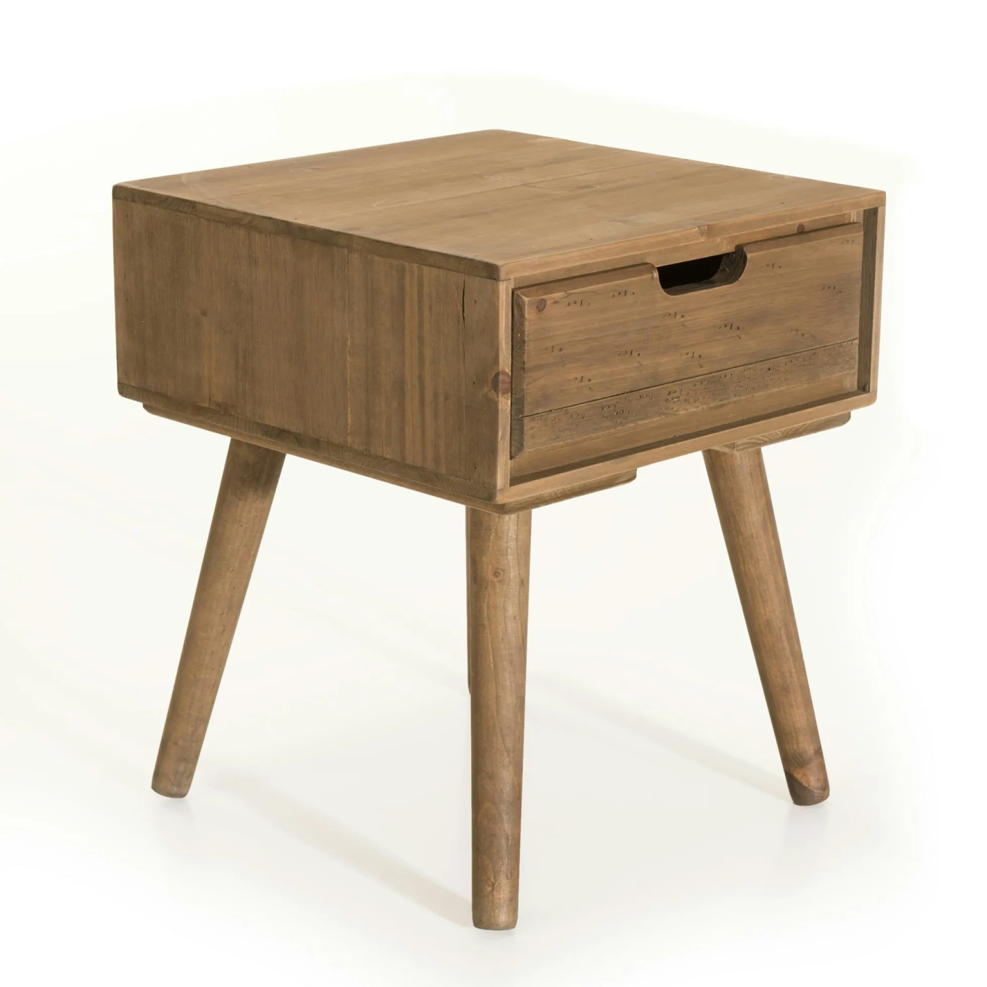 Table de chevet en bois de sapin 1 tiroir LIMA
