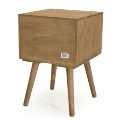 Table de chevet en bois de sapin 2 tiroirs LIMA