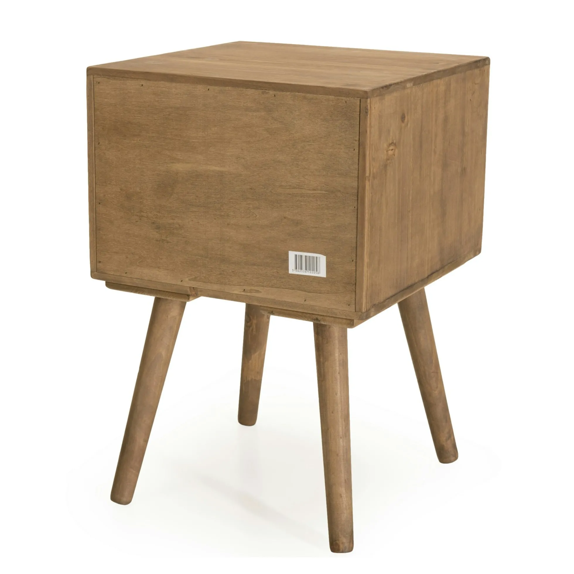 Table de chevet en bois de sapin 2 tiroirs LIMA