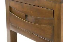 Table de chevet exotique 1 tiroir hévéa 50x40x48 NIAGARA
