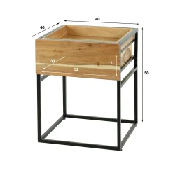 Table de chevet moderne 1 tiroir, 1 plateau MELBOURNE