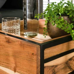 Table de chevet moderne 1 tiroir, 1 plateau MELBOURNE