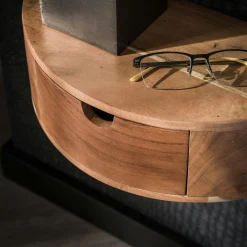 Table de chevet murale courbe 1 tiroir MELBOURNE