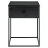 Table de chevet noire 1 tiroir VARDE