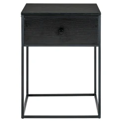 Table de chevet noire 1 tiroir VARDE