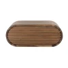 Table de chevet suspendue bois d'acacia foncé 1 tiroir NAKO