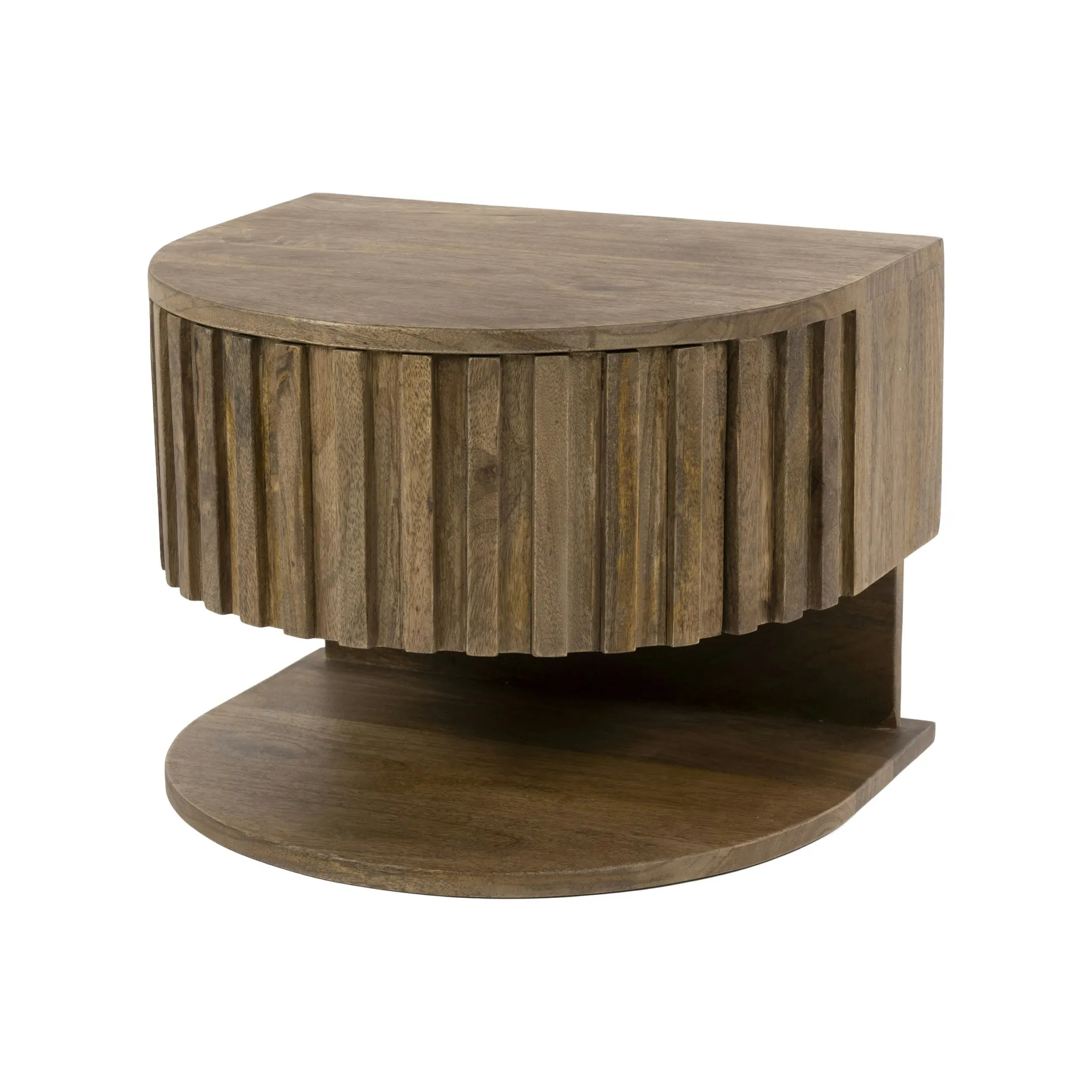 Table de chevet suspendue en bois 1 tiroir 1 tablette DELHI