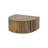 Table de chevet suspendue en bois rainuré 1 tiroir DELHI