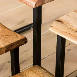 Table de chevet suspendue en bois et métal MELBOURNE