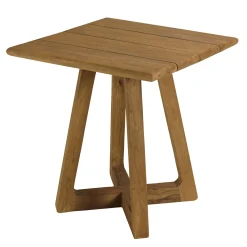 Table de jardin carrée 70 cm en teck recyclé ORIA