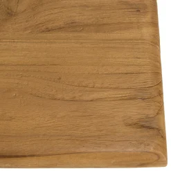 Table de jardin carrée 70 cm en teck recyclé ORIA