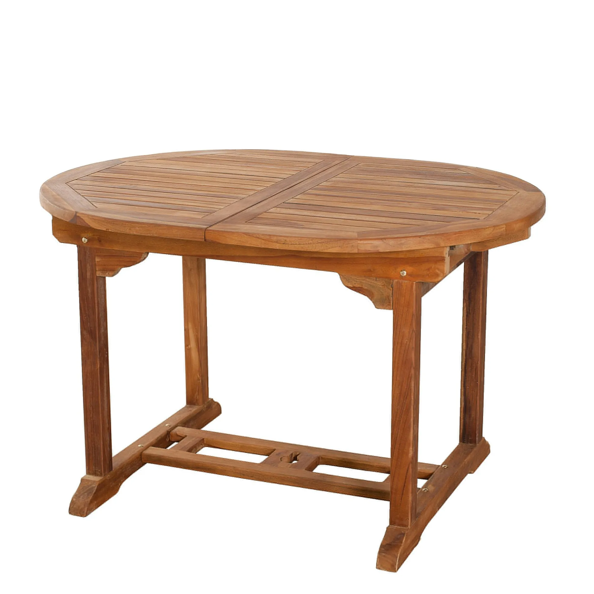 Table de jardin en teck huilé ovale extensible 120/180x90x75 MACAO