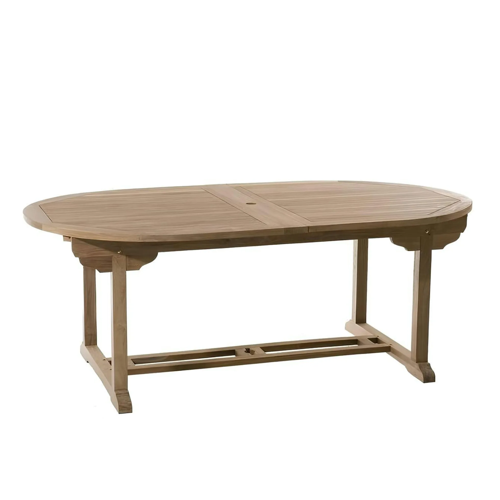 Table de jardin en Teck ovale extensible 200/300x120cm SUMMER