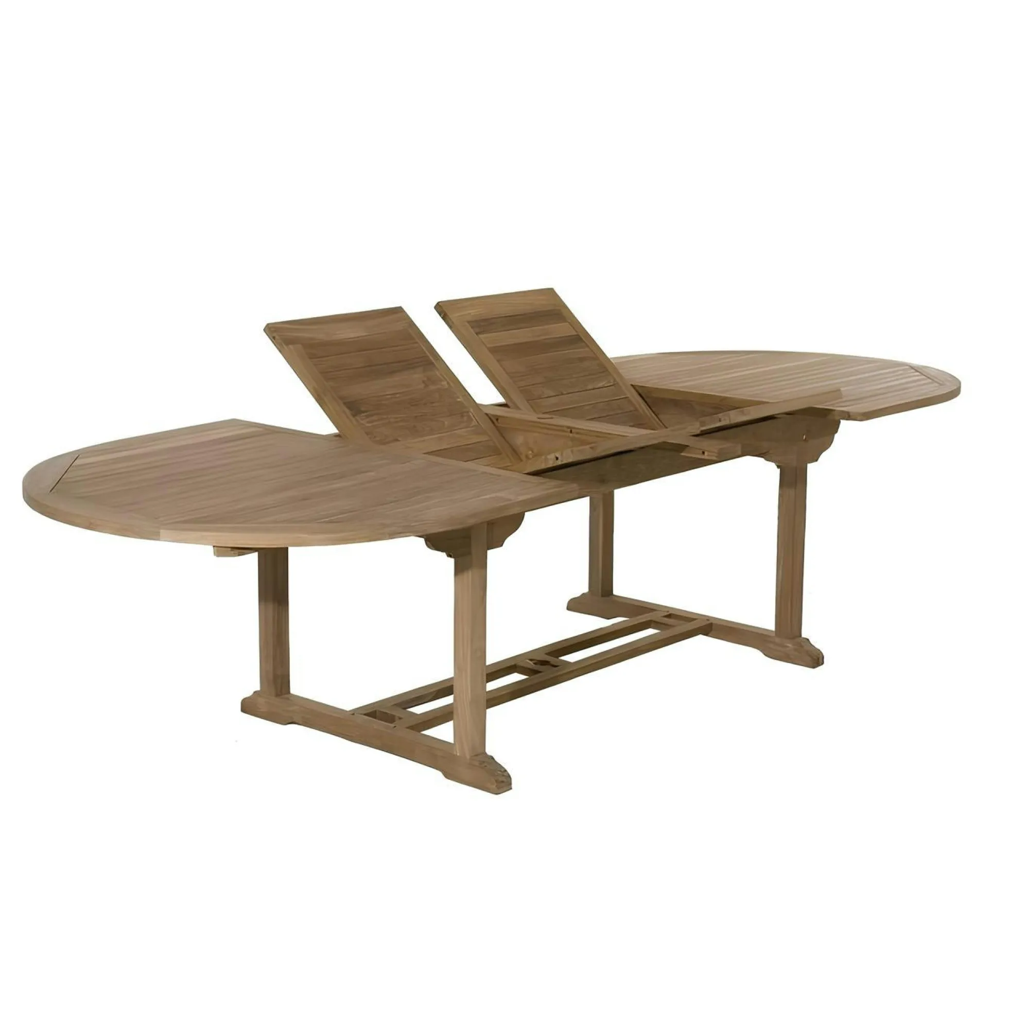 Table de jardin en Teck ovale extensible 200/300x120cm SUMMER