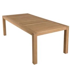 Table de jardin en teck 220 x 100 cm BERGEN
