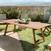 Table de jardin 10 personnes acacia 220x90 BAHIA