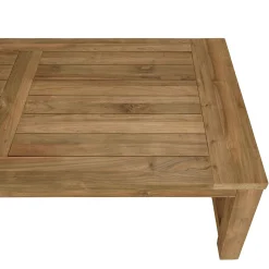 Table de jardin pieds inclinés teck recyclé naturel 300 cm MANY