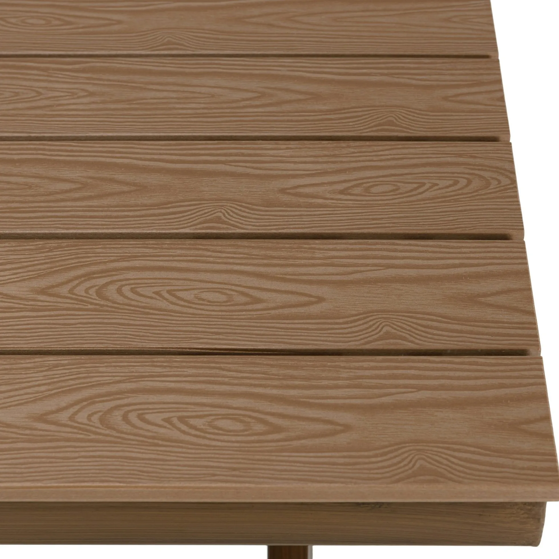 Table de jardin rectangulaire 140 cm couleur bois ajouré GIJON