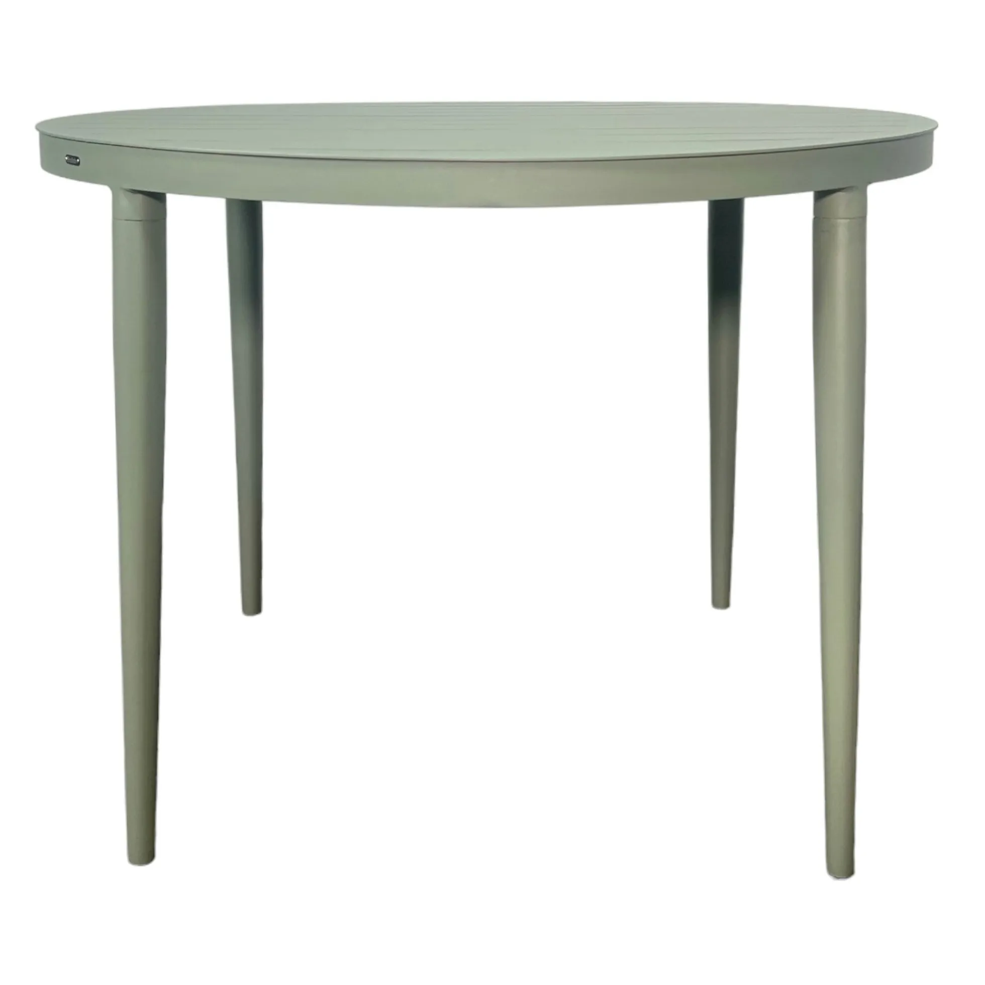 Table de jardin ronde en aluminium vert argile Ø 100 cm STOCKHOLM