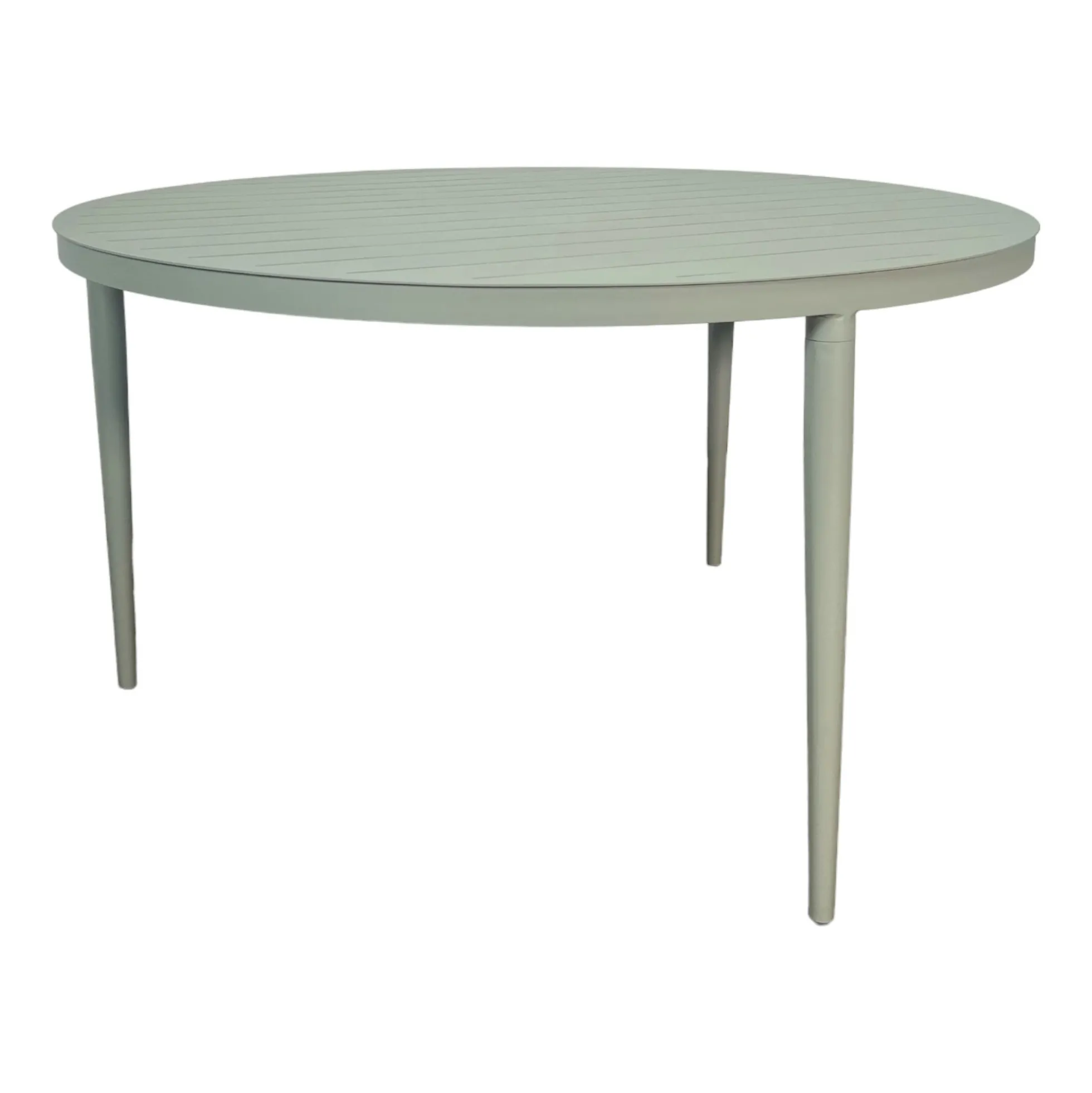 Table de jardin ronde en aluminium vert argile Ø 130 cm STOCKHOLM