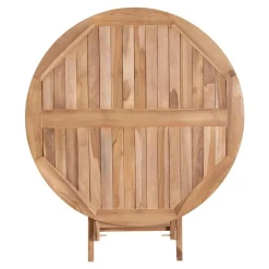 Table de jardin ronde en teck ø100 cm TANETE